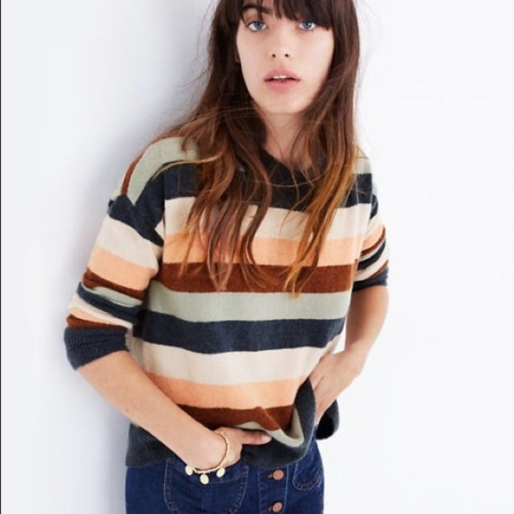Madewell Sweaters - Madewell Pullover Sweater in Elmwood Stripe S